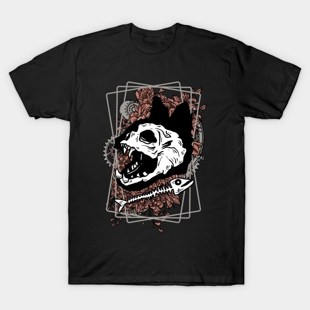 Cat Skulls II T-Shirt by DeathAnarchy
